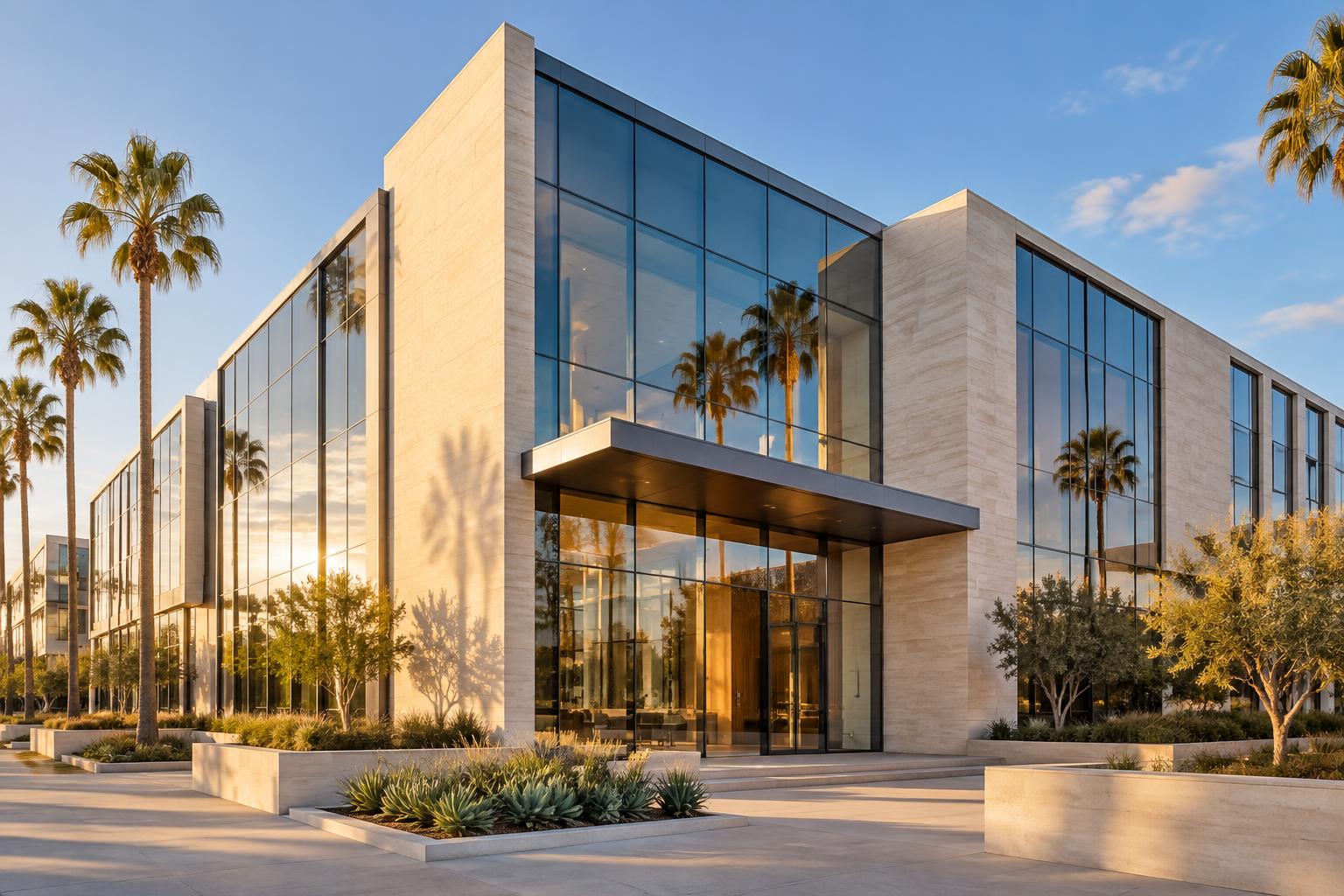 Contemporary commercial office building